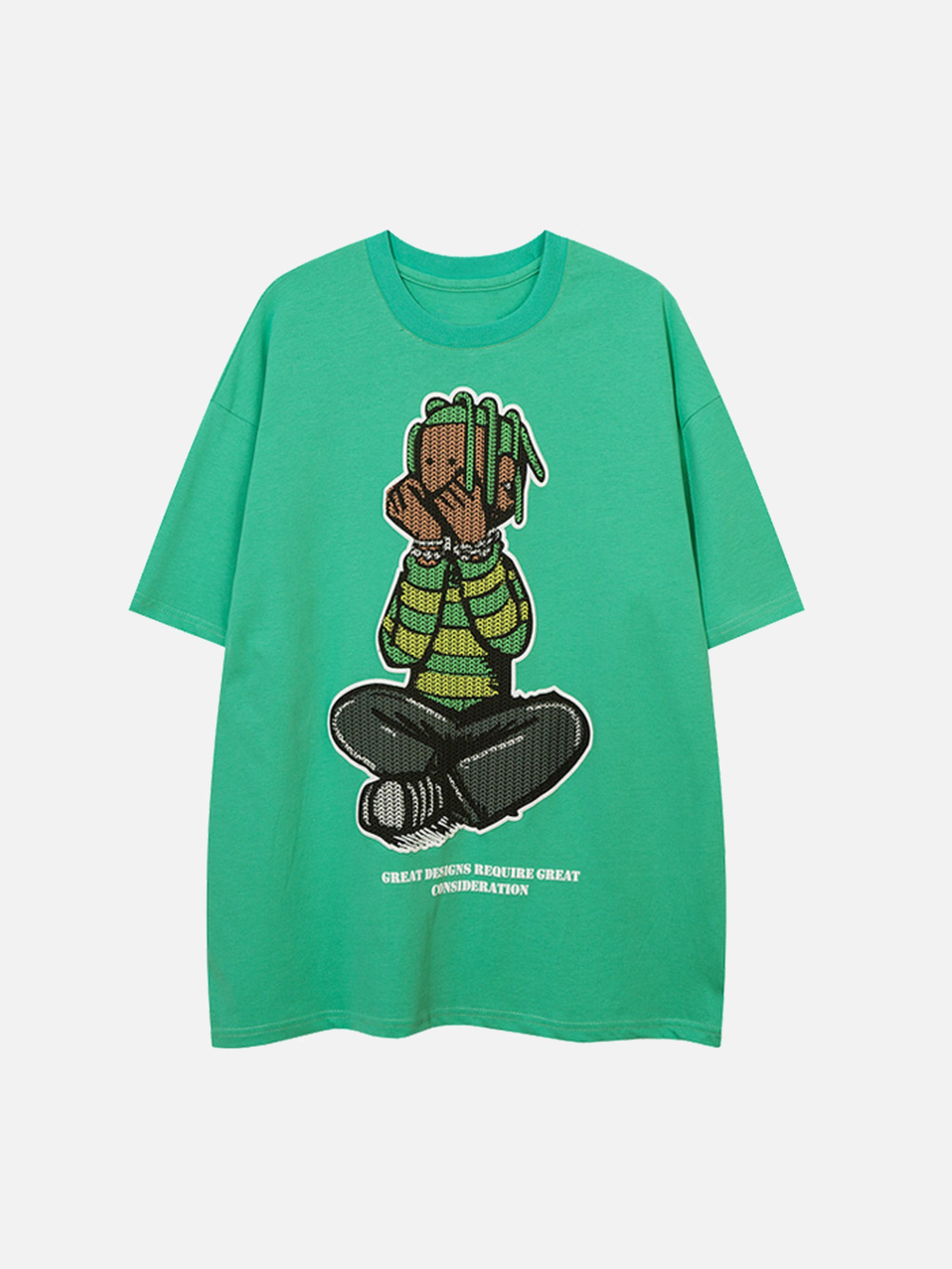 The Supermade Cartoon Character Print T-shirt