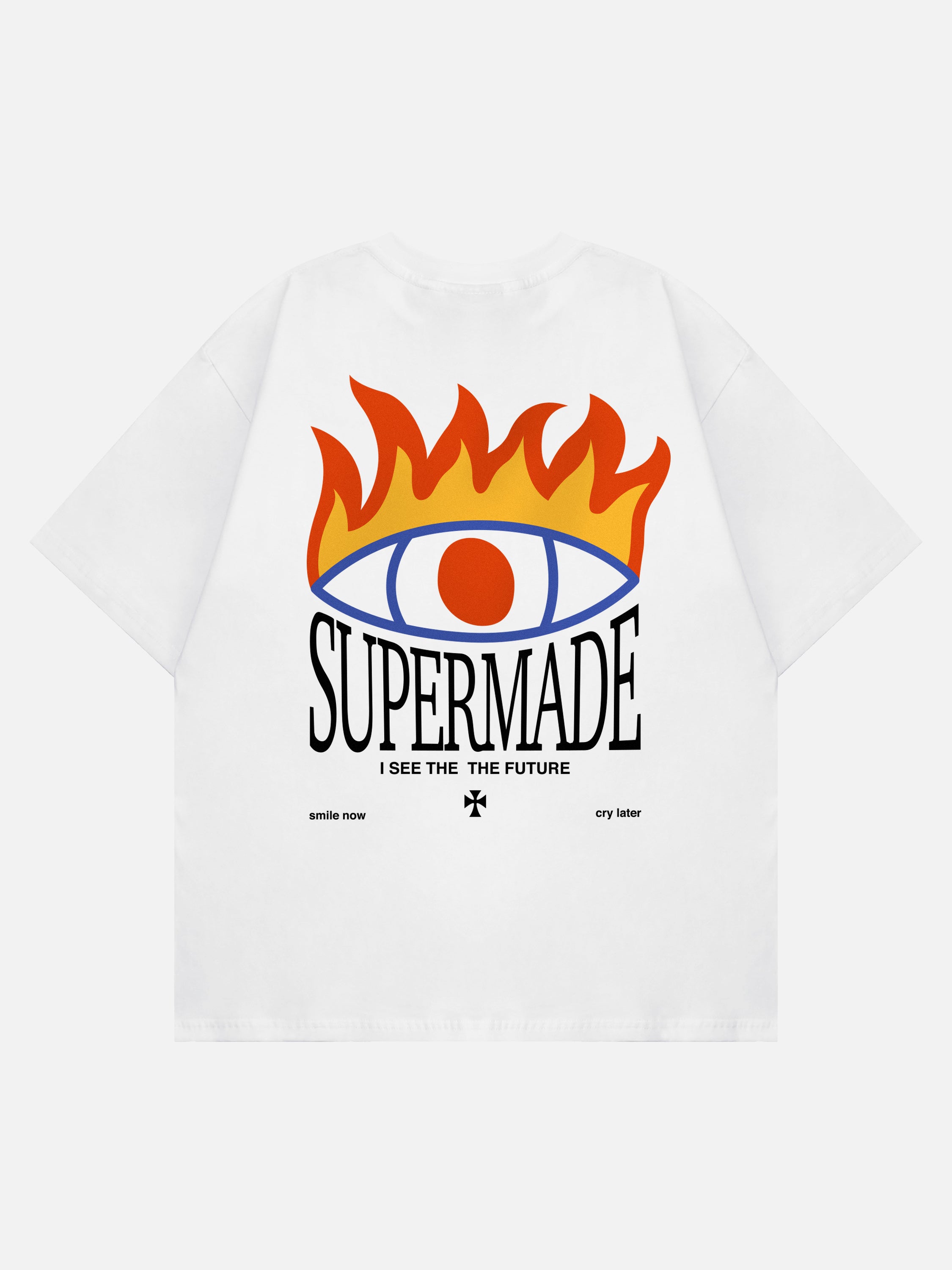 The Supermade God's Eye and Letter Print T-shirt
