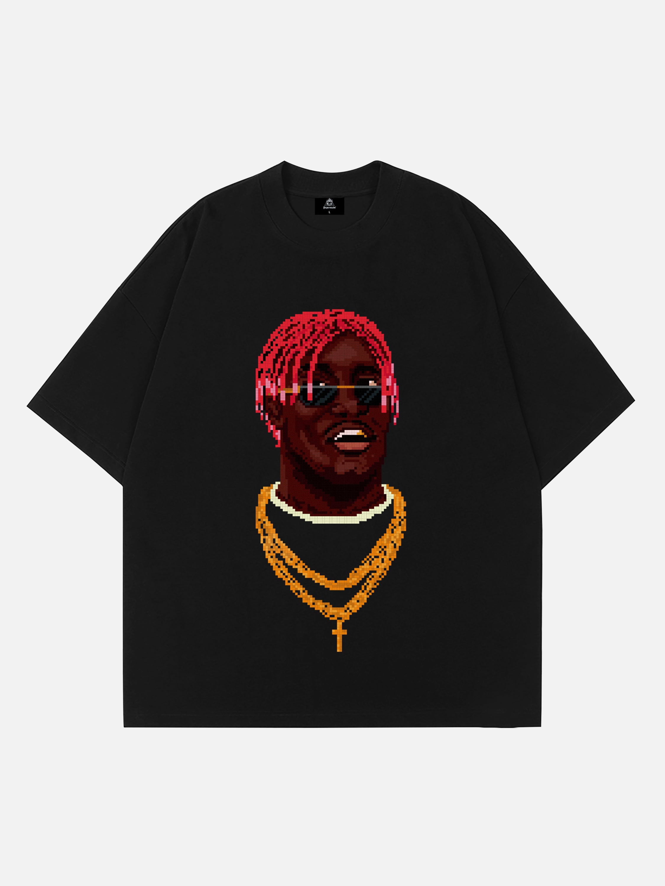 The Supermade Portrait Gold Chain Print T-shirt