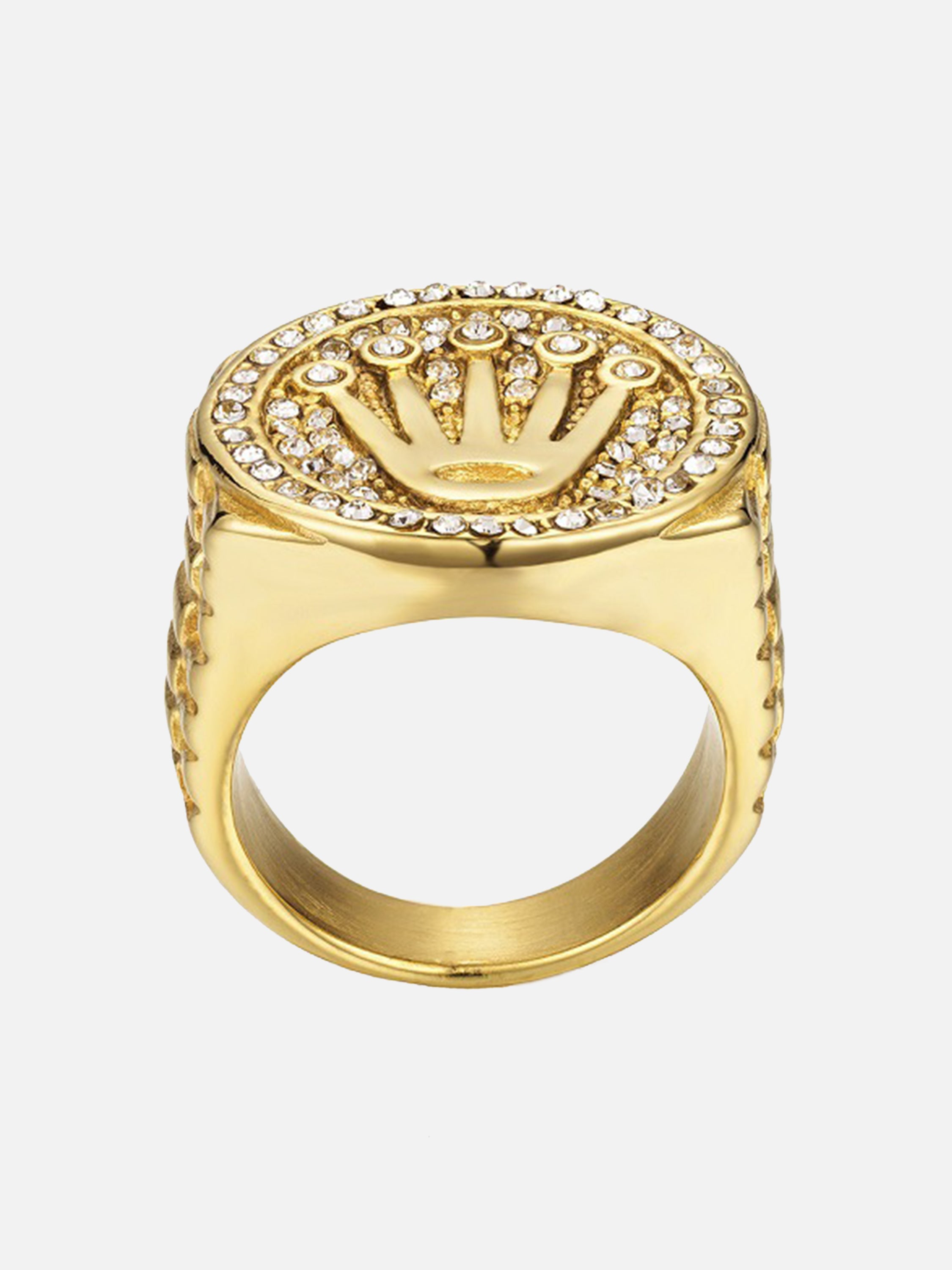 The Supermade Hip-Hop Crown Stainless Steel Ring