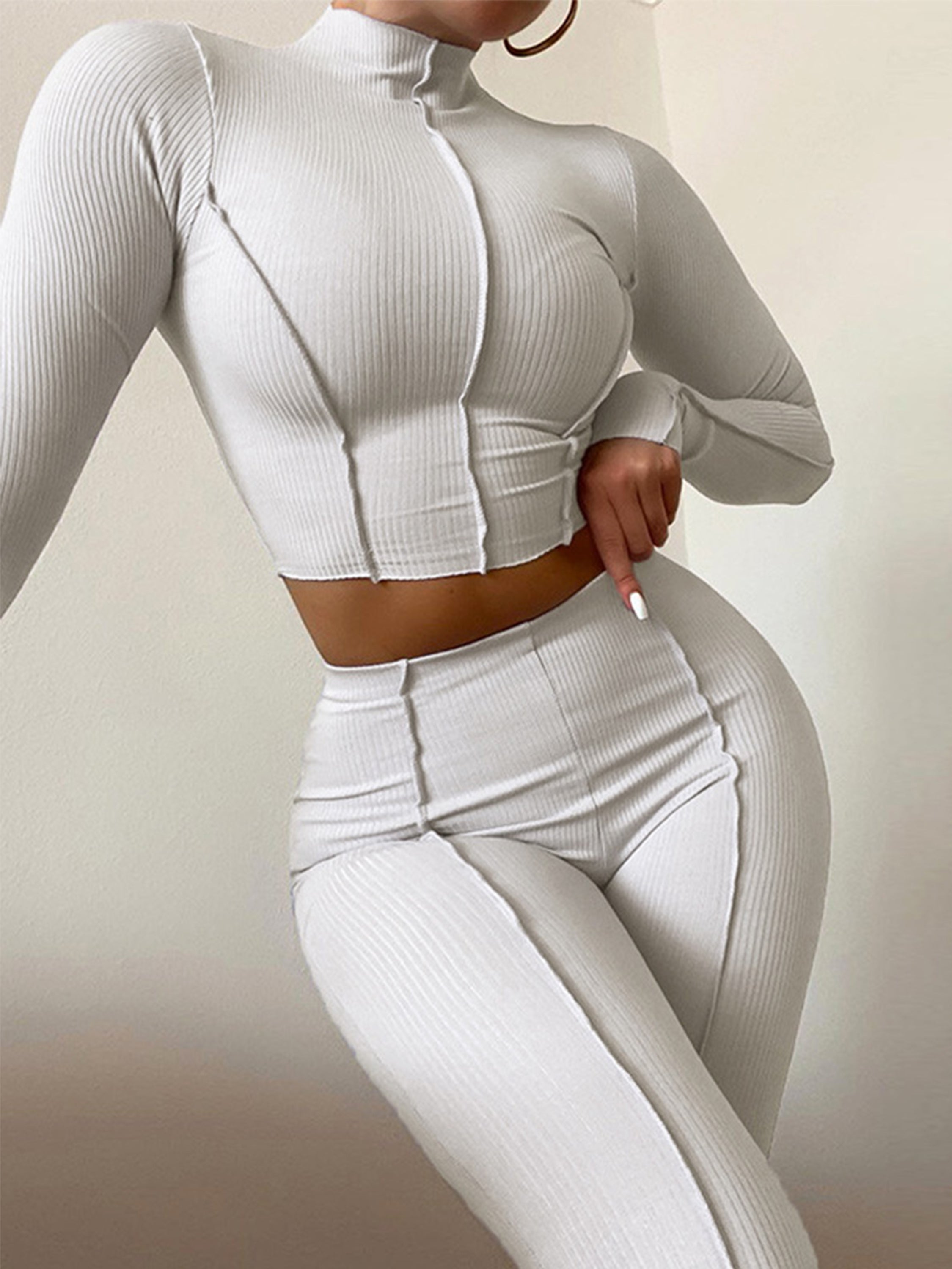 The Supermade Patchwork Motor Girl Slim Fitted Suit Set