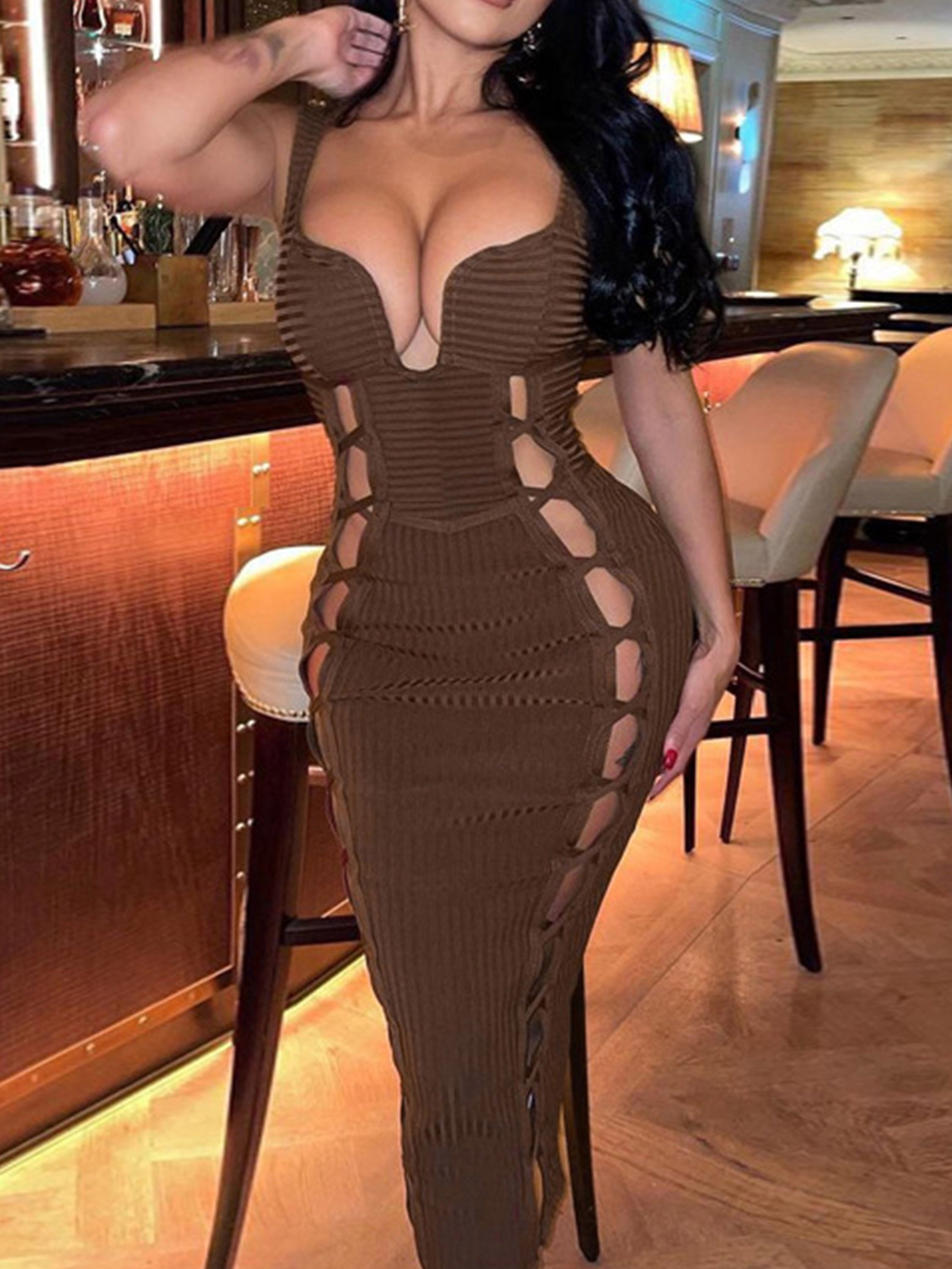 The Supermade Hollow Bodycorn Dress