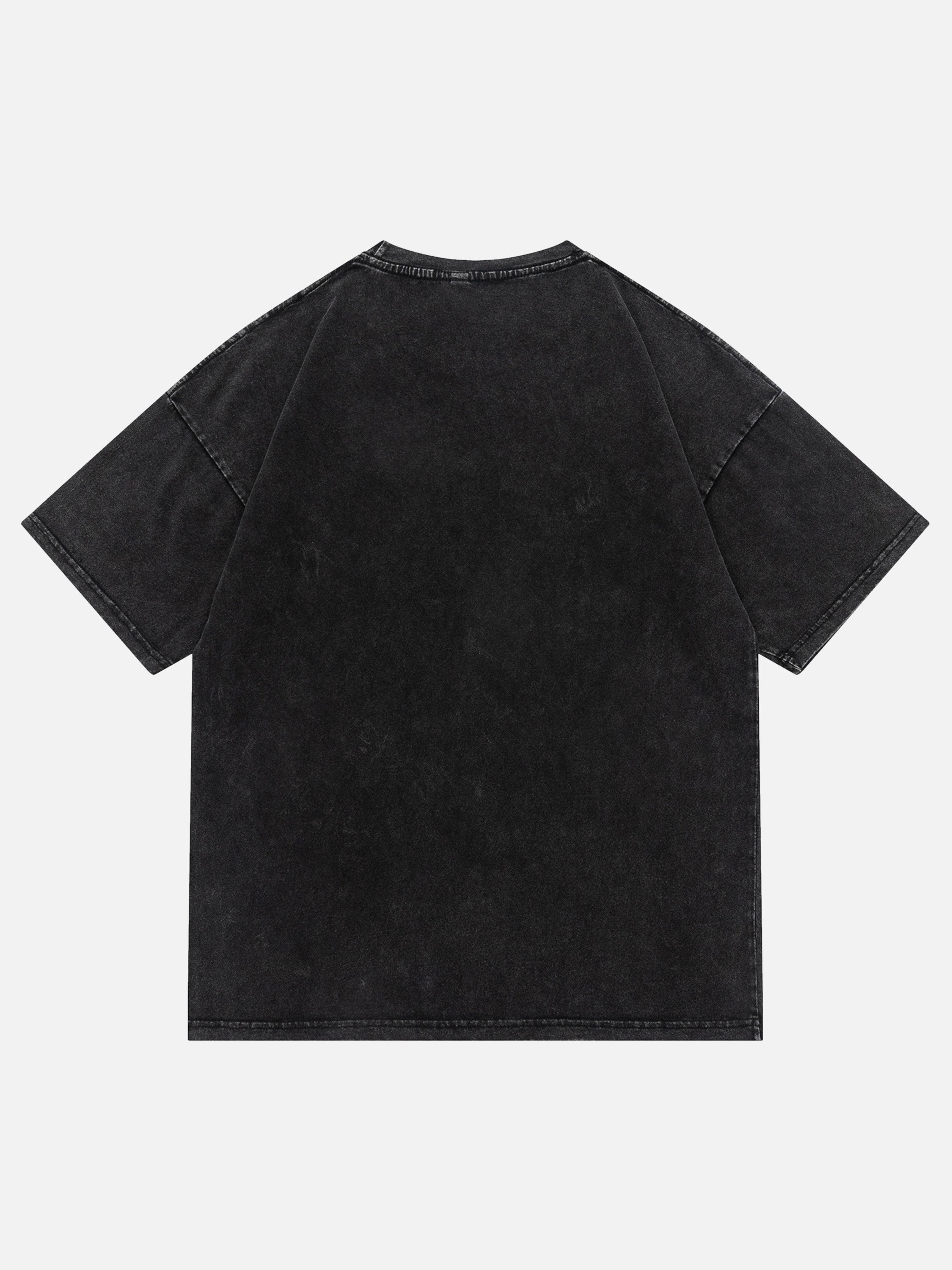 The Supermade Skull Print Washed T-Shirt