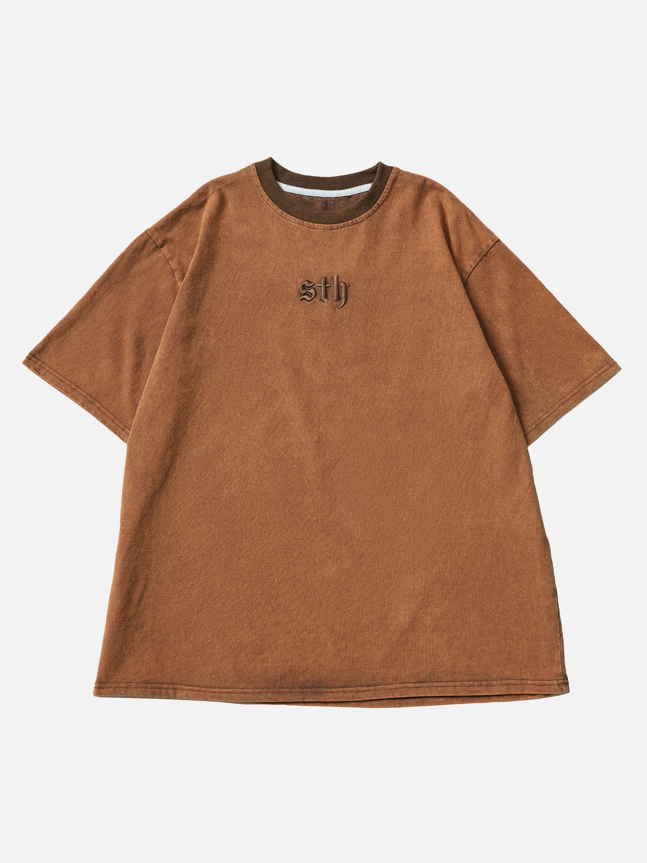 The Supermade Letter Embroidered T-Shirt -1099