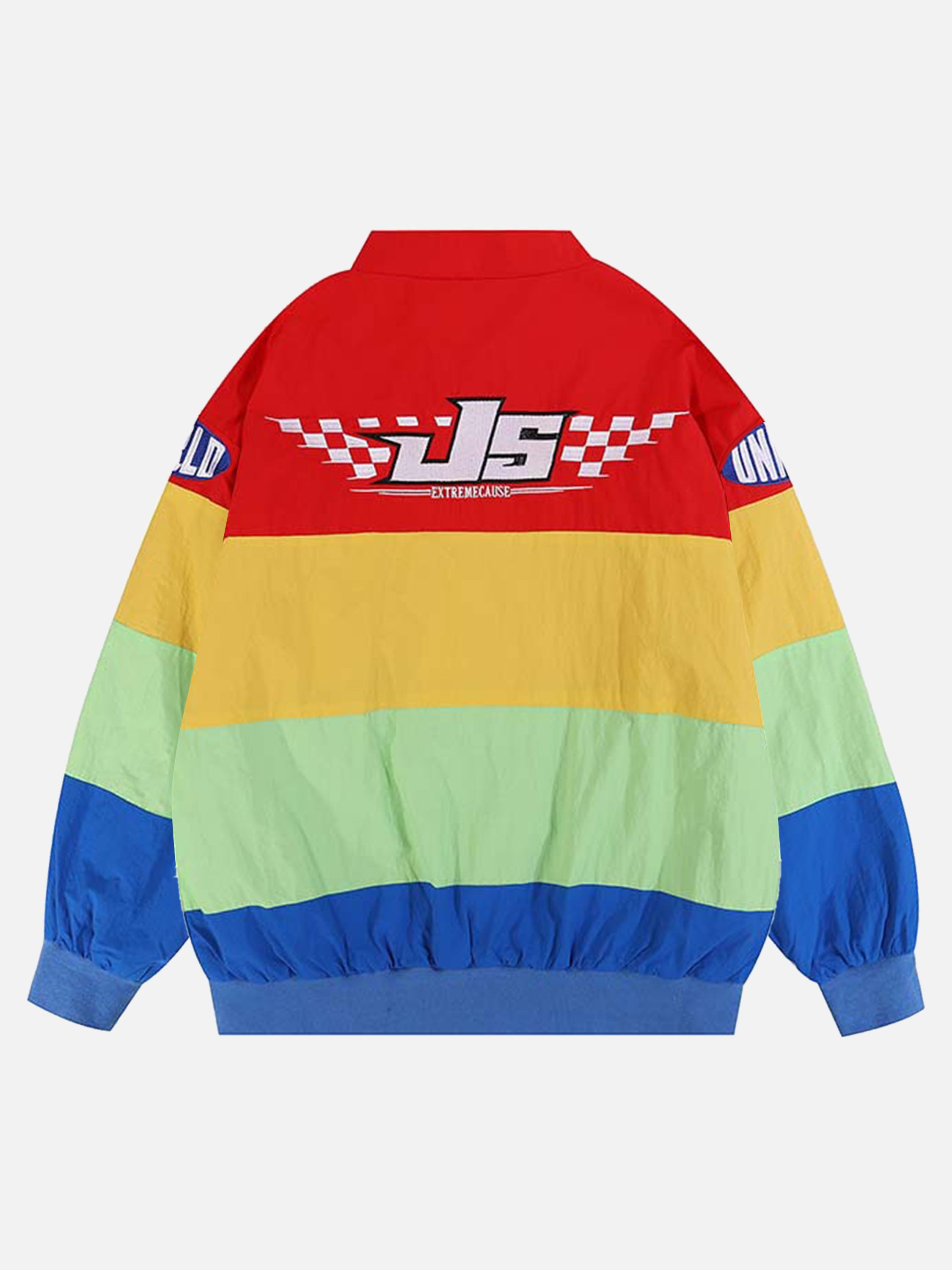 The Supermade Letter Embroidered Rainbow Jacket -1177