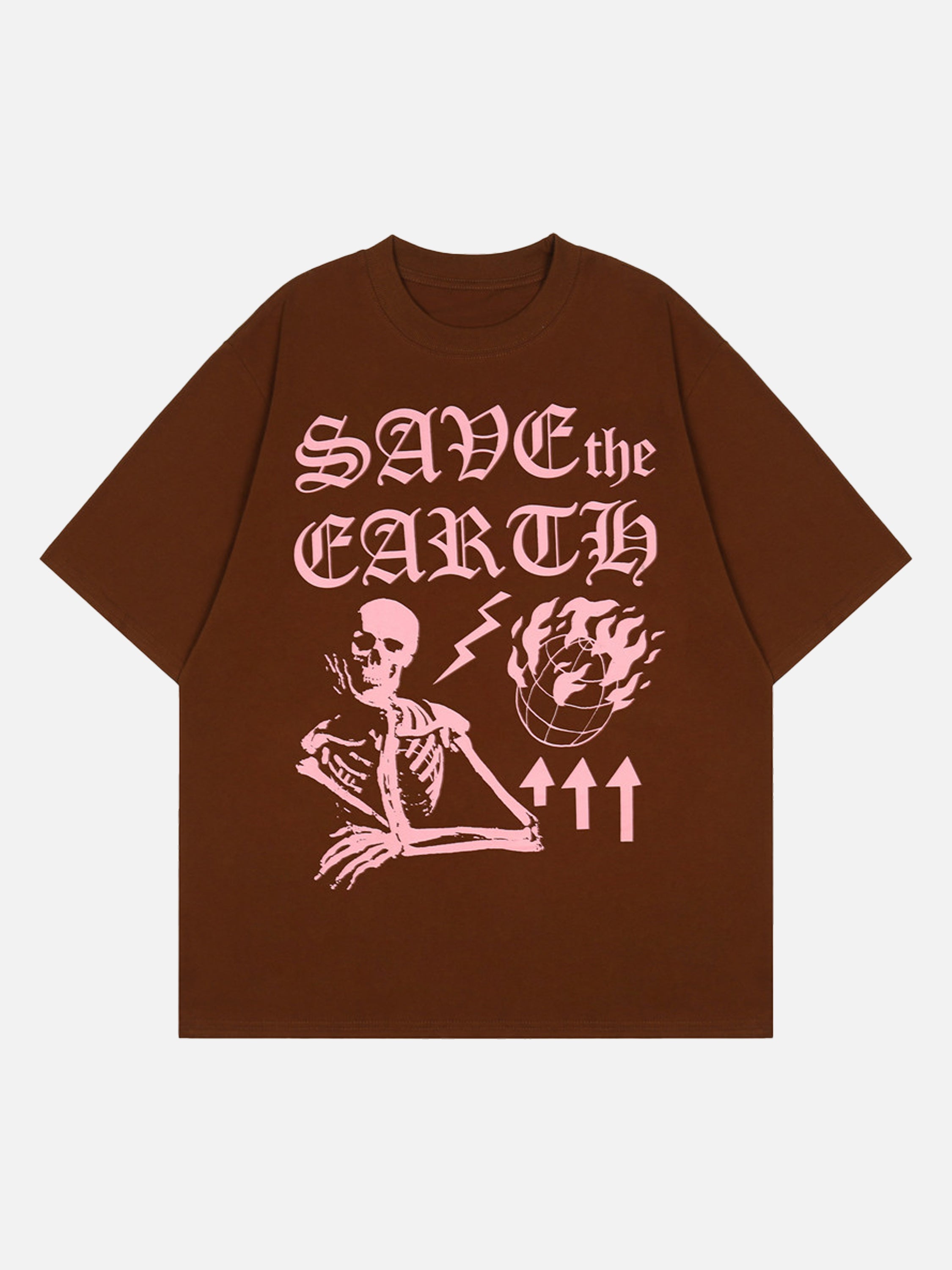 The Supermade Retro Skull And Bone Alphabet Print T-shirt