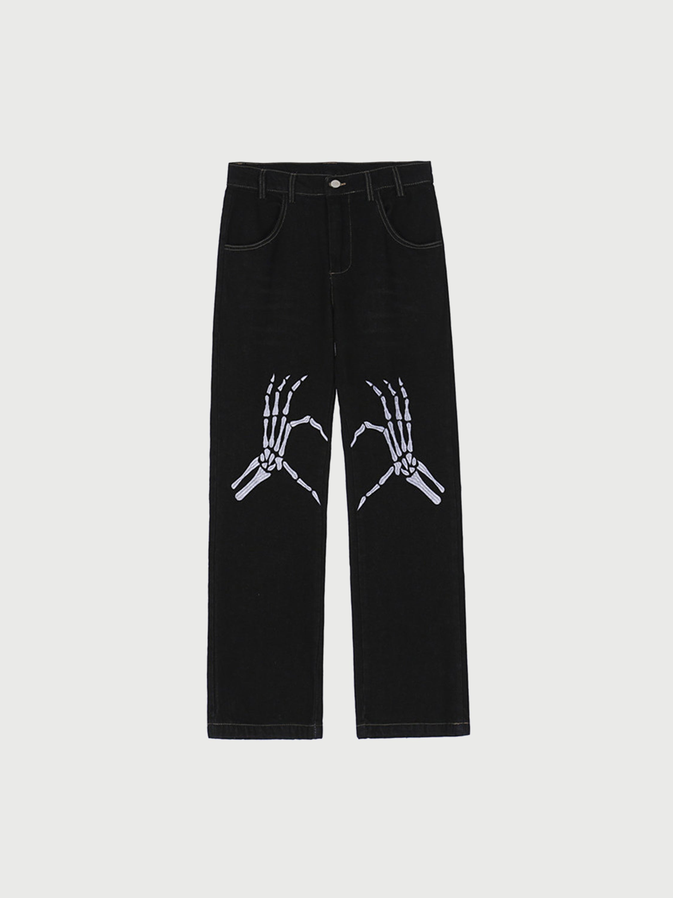 The Supermade Bone Embroidered Jeans -1149