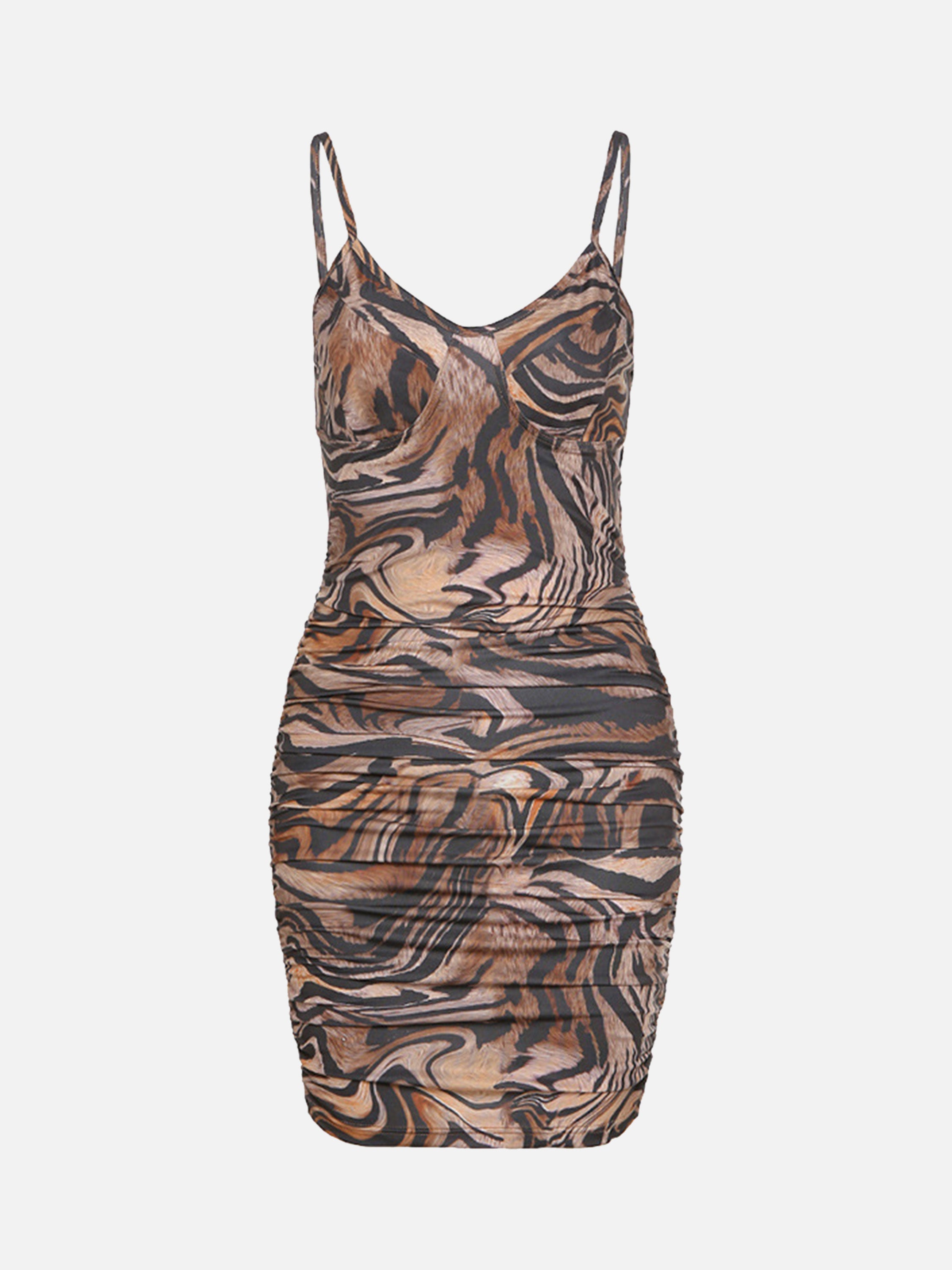 The Supermade Tiger Print Bodycon Clubbing Dress