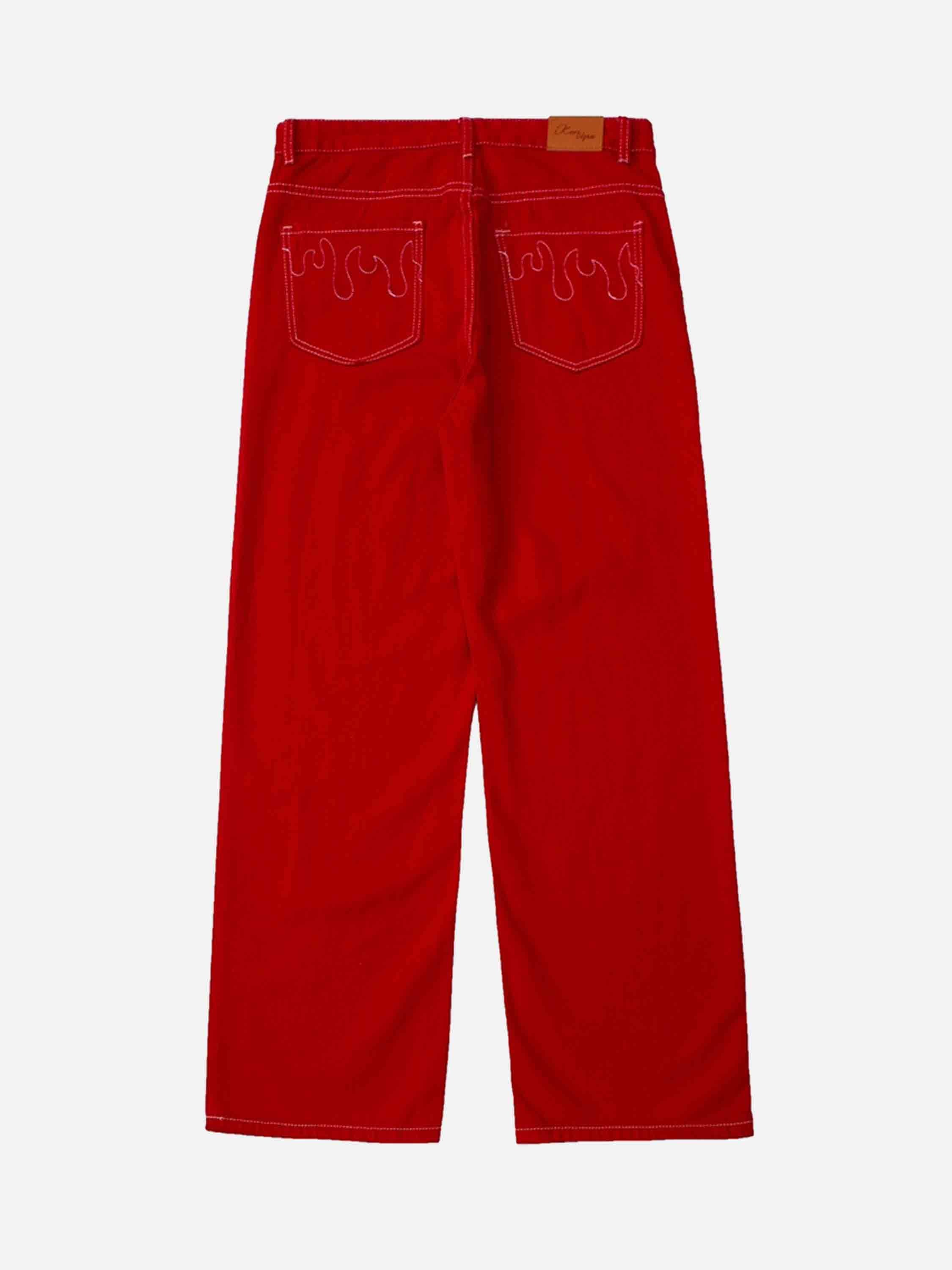 The Supermade Solid Color Casual Jeans