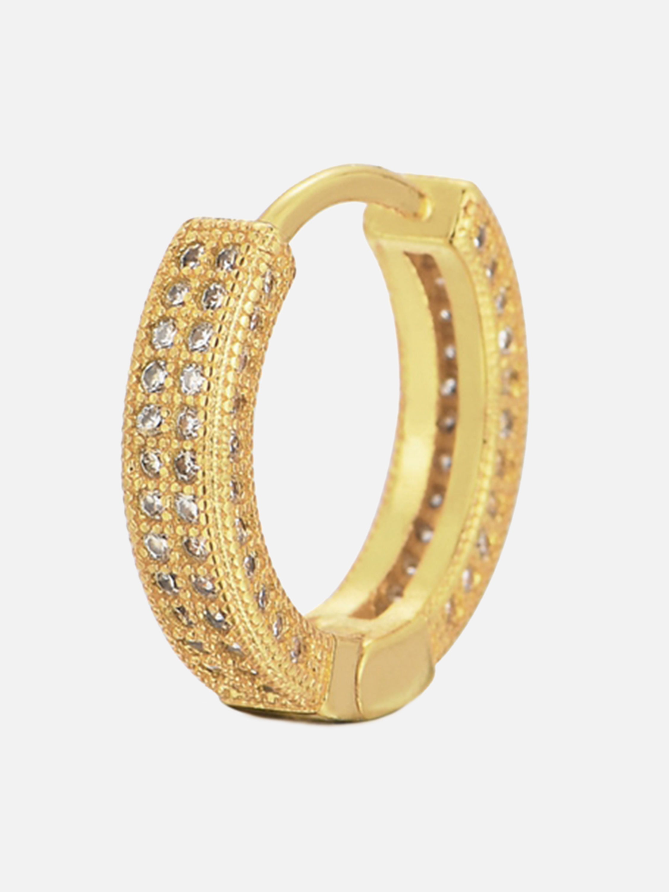 The Supermade Diamond Hip Hop Earrings Studs