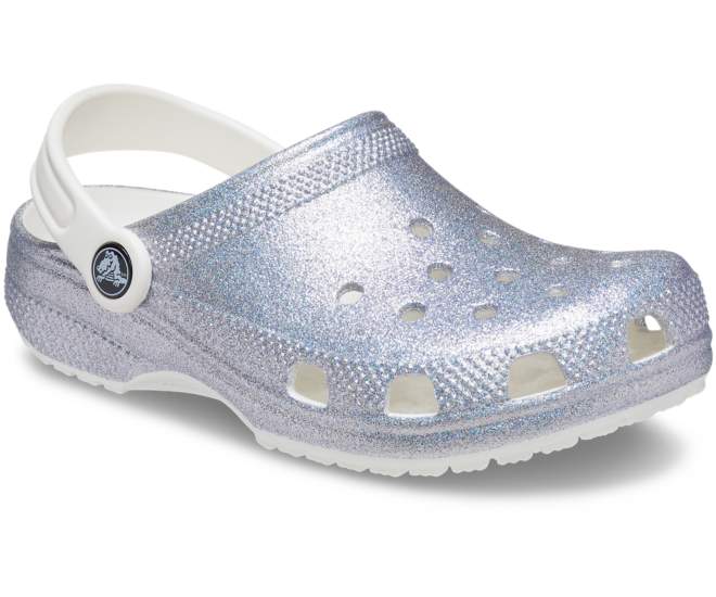 kids classic glitter clog pink