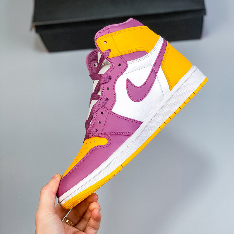 wmns air jordan 1 mid gs light smoke grey aj1 Sport casual shoes Size:EU36-EU46