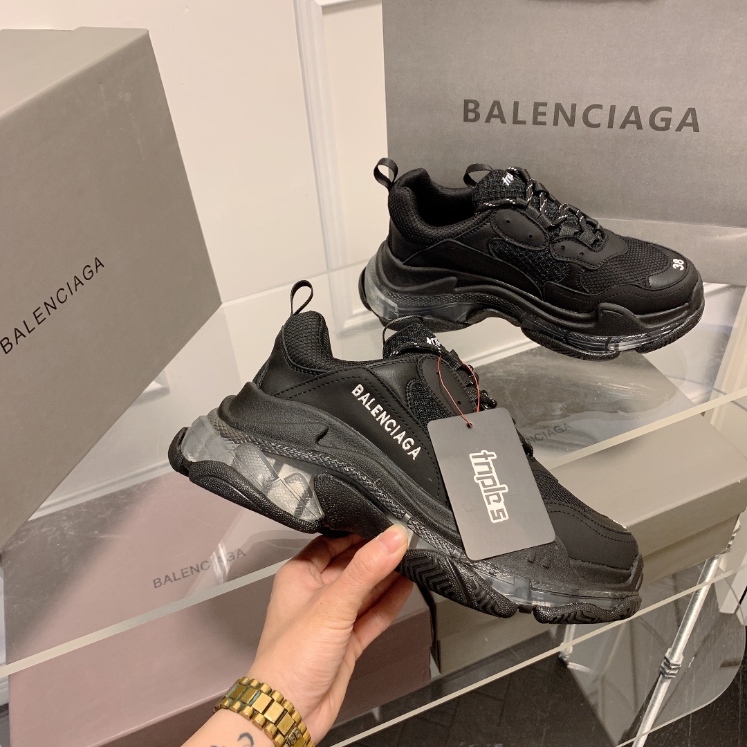 Triple S Clear Sole Women's Shoes Size:EU35-EU42