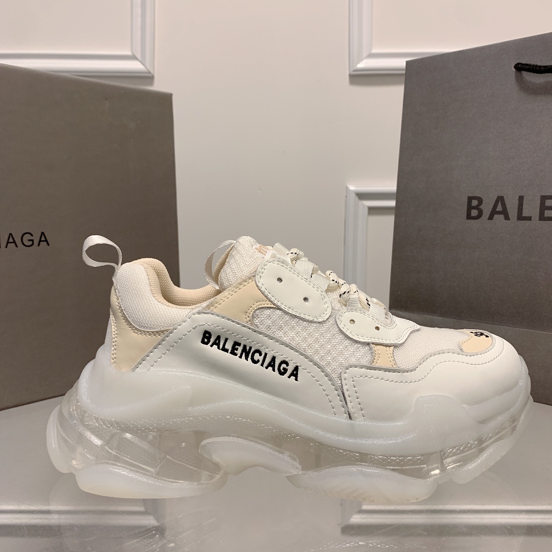 Triple S Clear Sole Women's Shoes Size:EU35-EU42