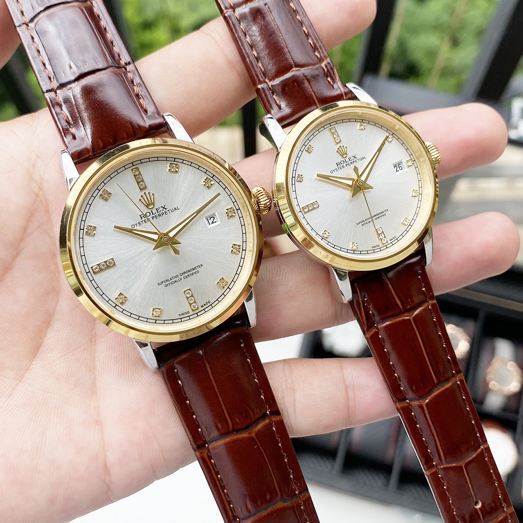 Classic Collection Couple Mechanical Watches,men40×11mm,women35×11mm