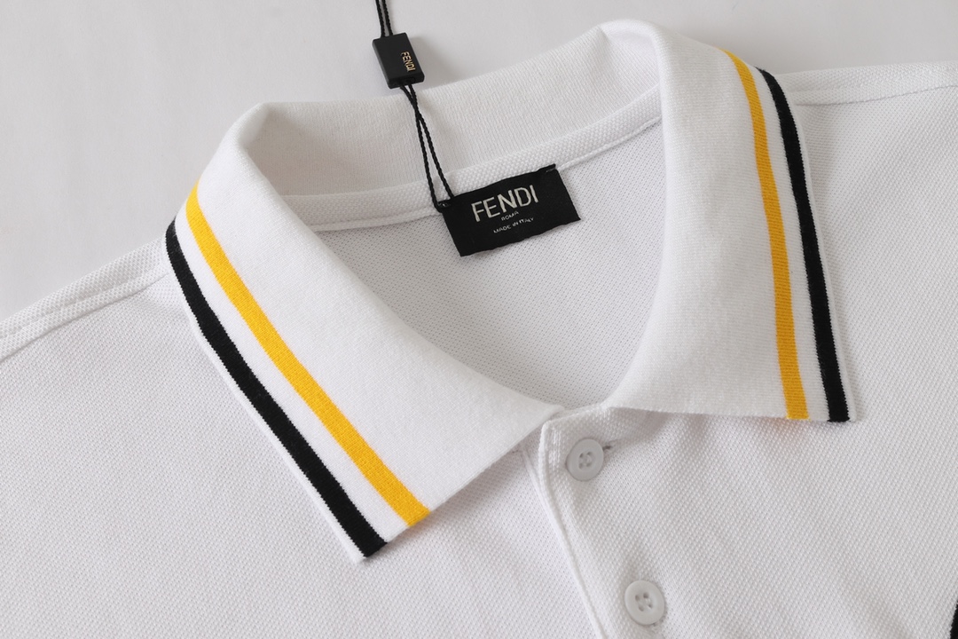 2022ss Men's Polo White Shirt