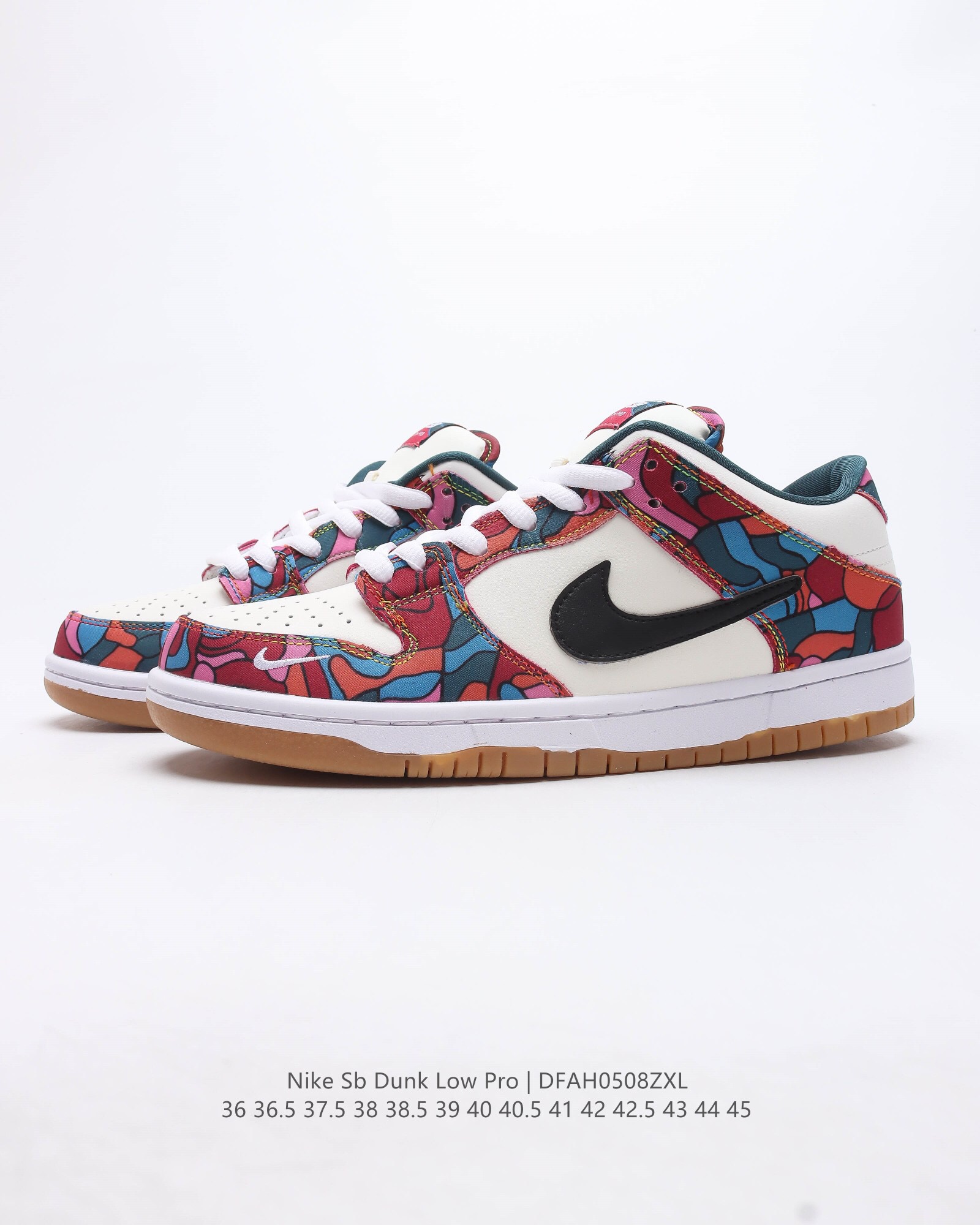 Parra sb dunk low abstract art casual shoes Size:EU36-EU45