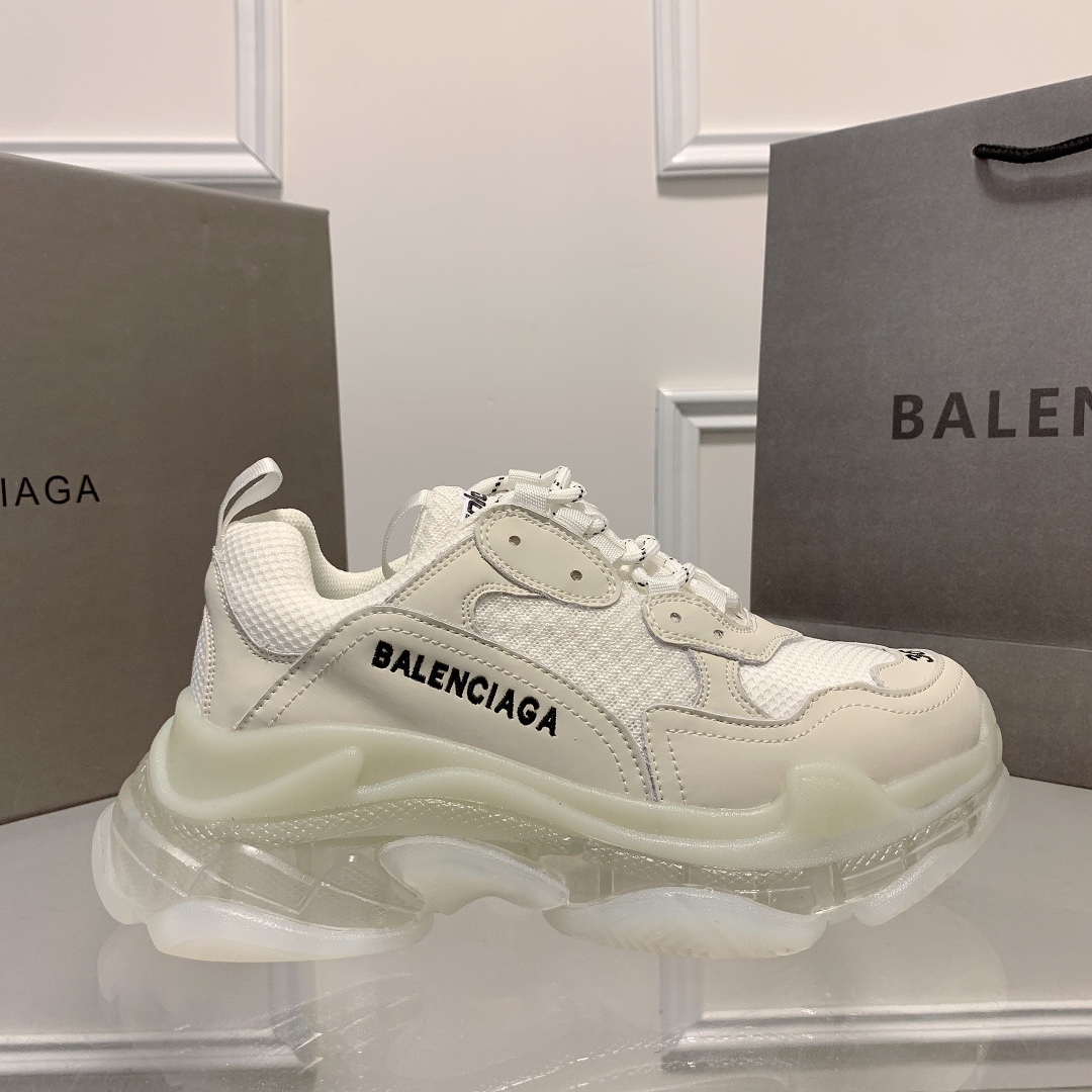 Triple S Clear Sole Women's Shoes Size:EU35-EU42