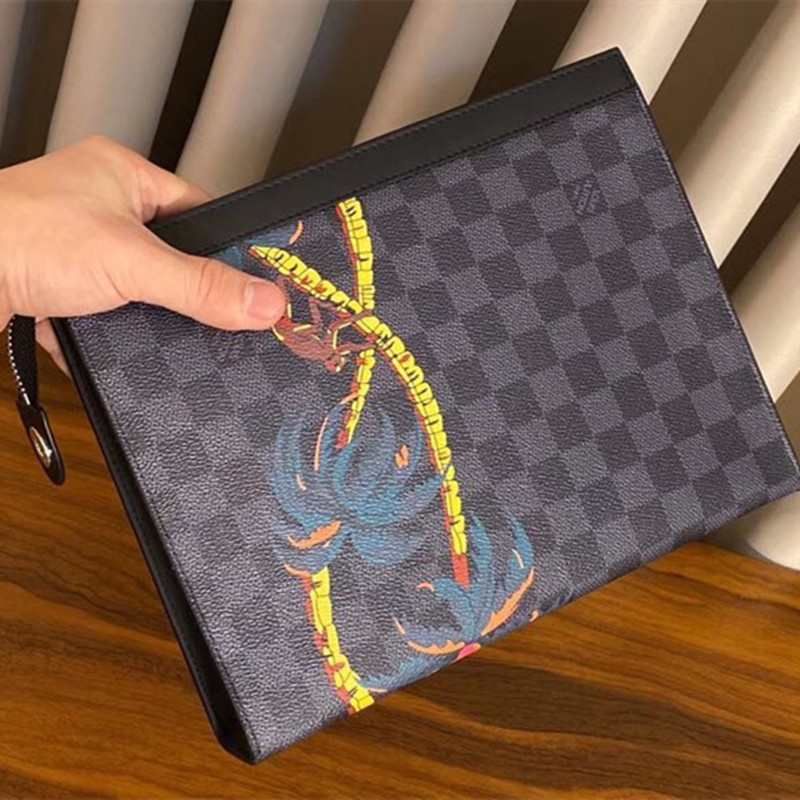 Chette Voyage Men's Handbag Jungle Clutch Bag Size 26*20*6cm