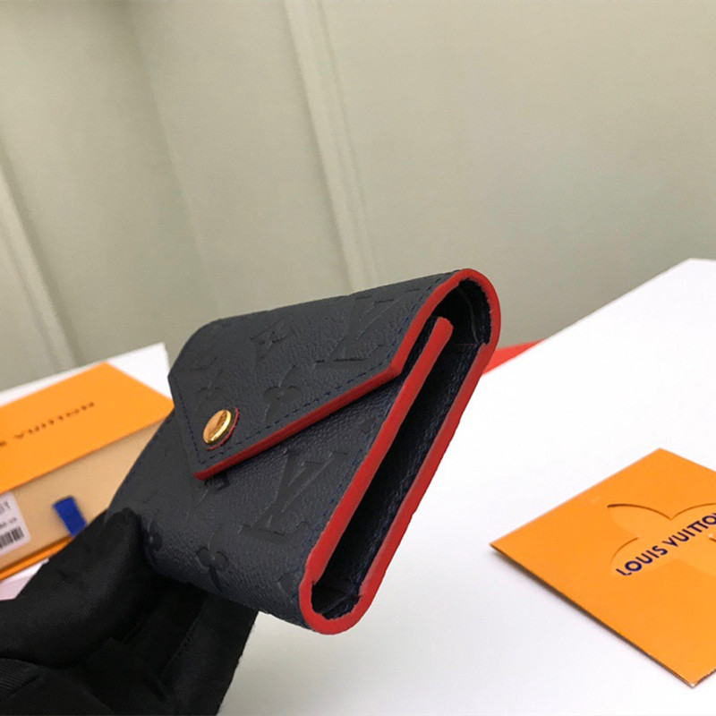 Victorine Wallet Dark Blue Size 12* 9.5*2.5cm