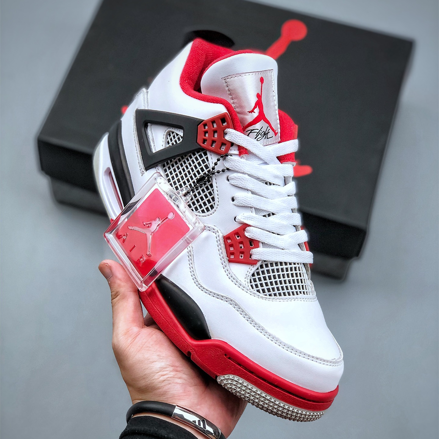 Air Jordan 4 Fire Red Basketball Shoes Size:EU36-EU47