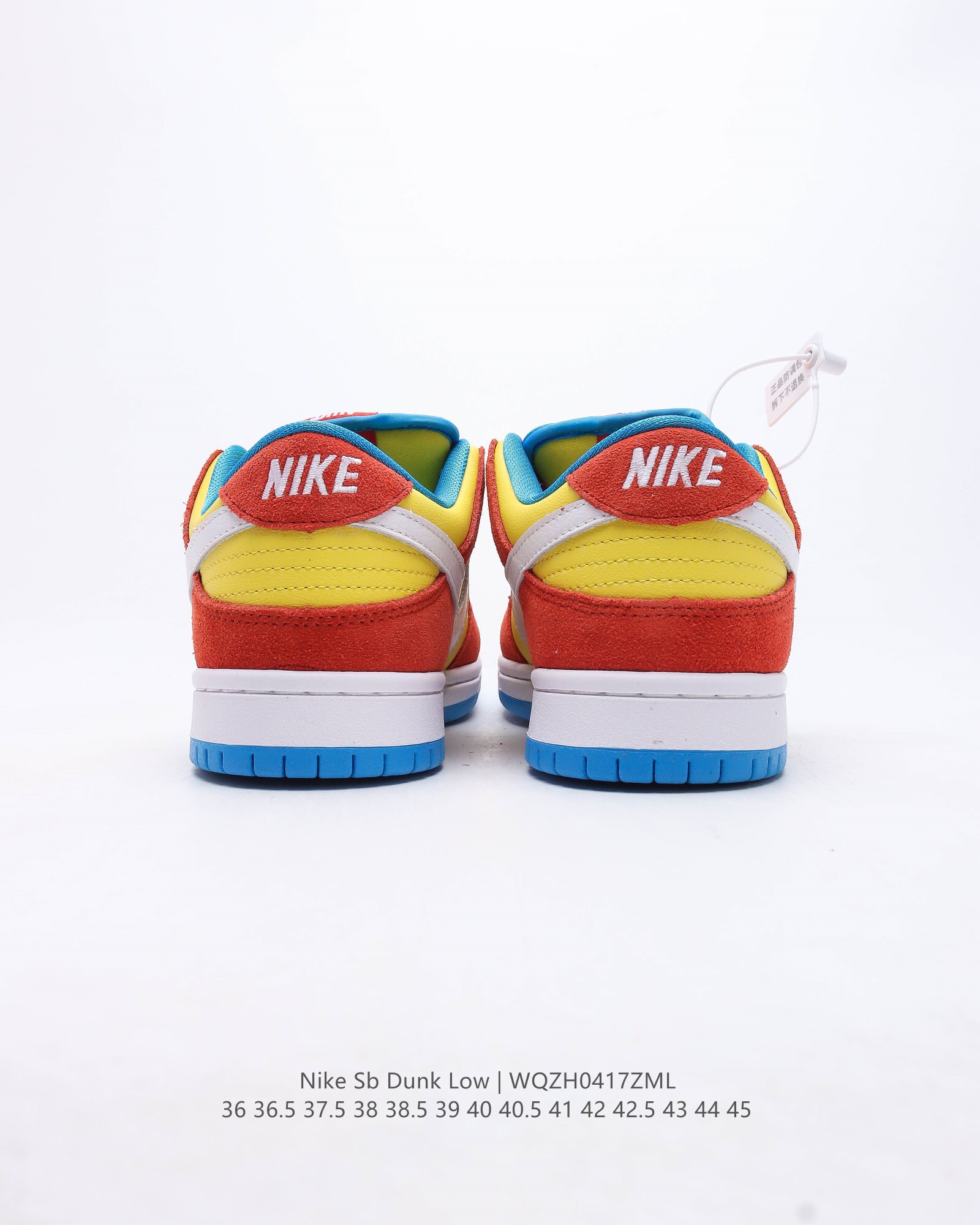 Sb dunk low bart simpson casual shoes Size:EU36-EU45