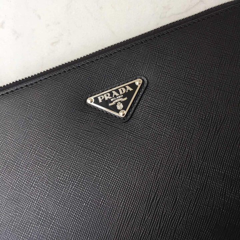 Men's Wallet Triangle Logo Handbag Size 26.5*17*5 cm