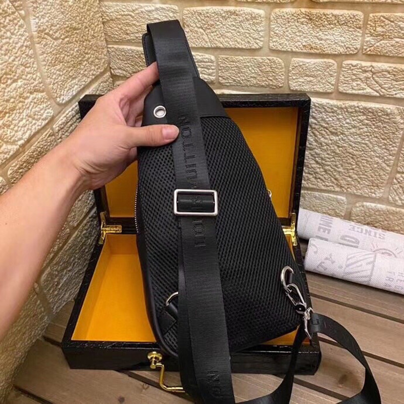 Men's Chest Bag With Headphone Jack Size 32*18*8cm