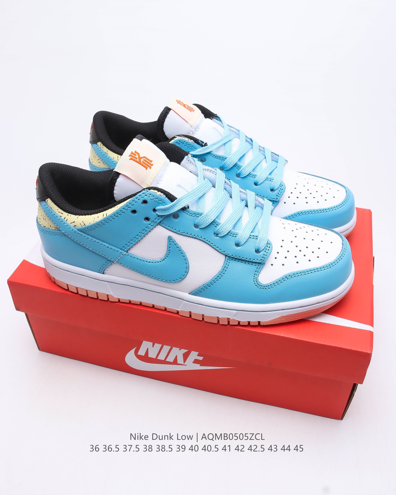 Kyrie irving dunk low se baltic blue gum casual shoes Size:EU36-EU45