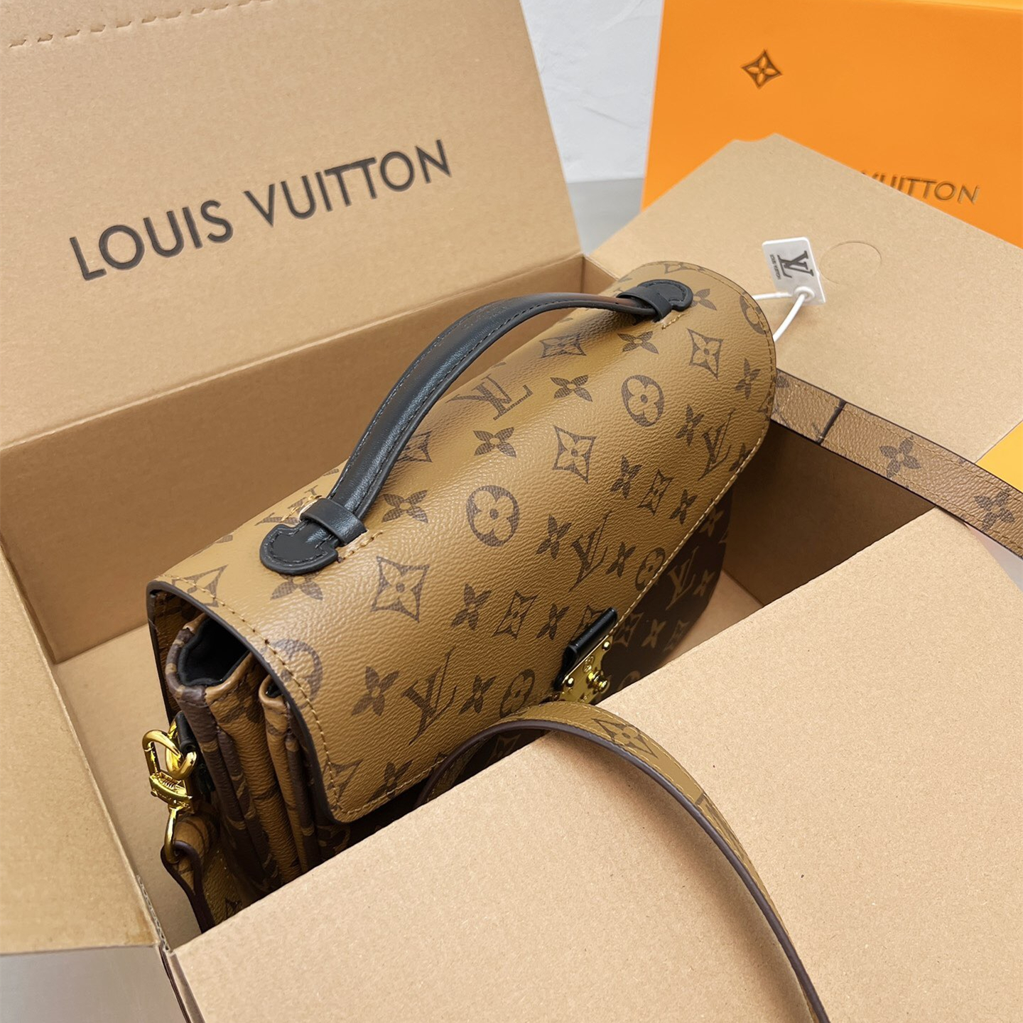 Monogram Reverse Pochette Bags Metis Bags