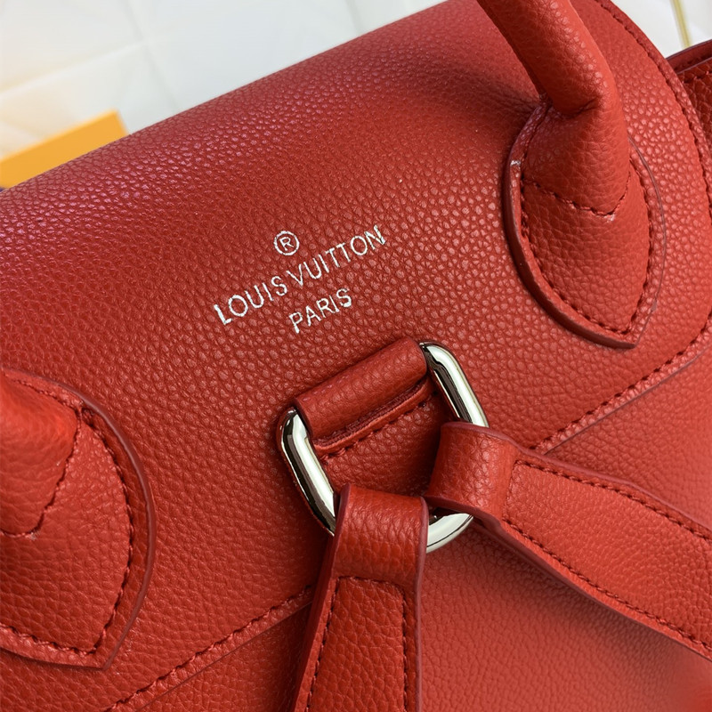 Lockme Shoulder Bag Ladies Fashion Backpack Schoolbag Red Size 22 * 28 * 13 cm