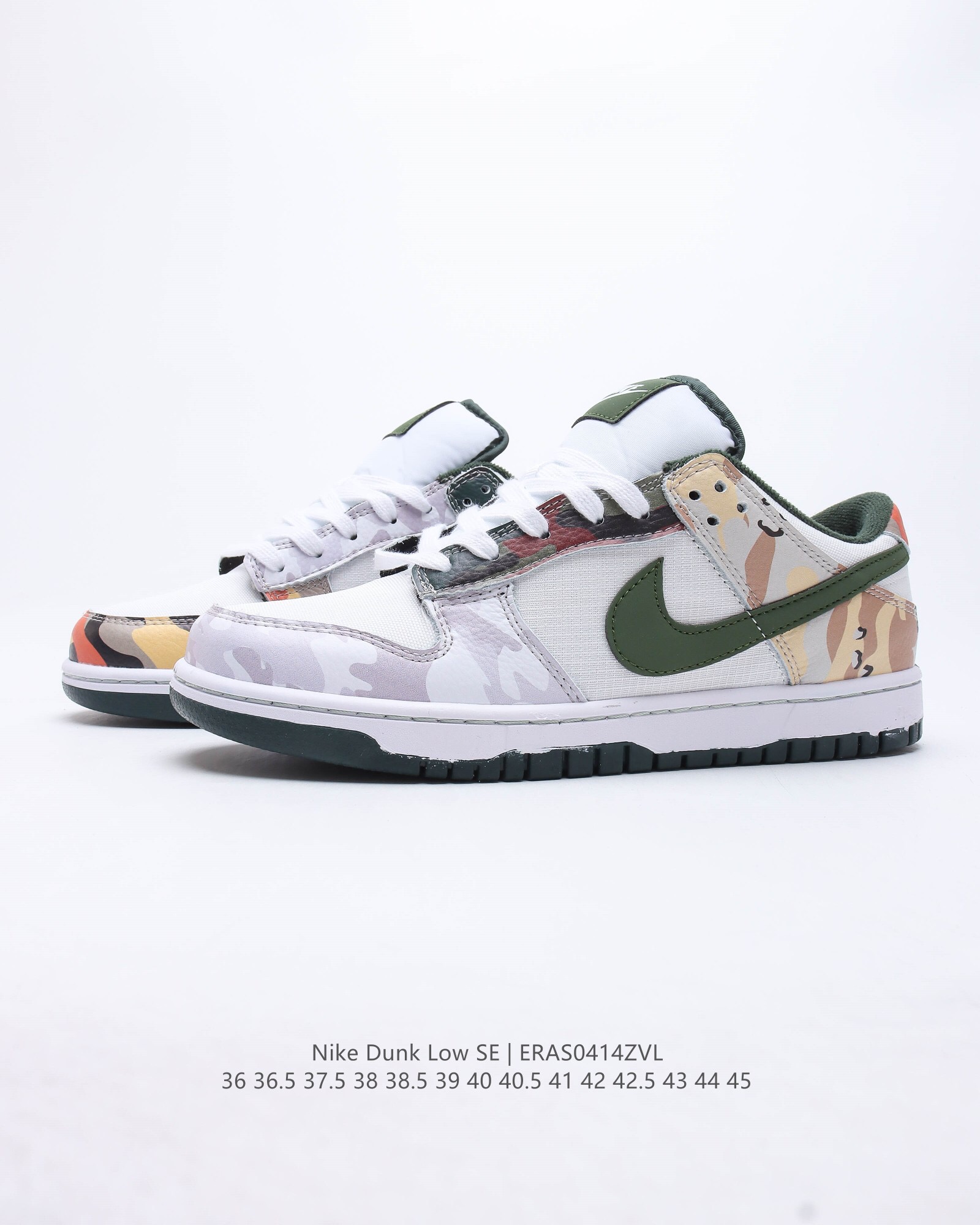 Sb dunk low se sail multi-camo casual shoes Size:EU36-EU45