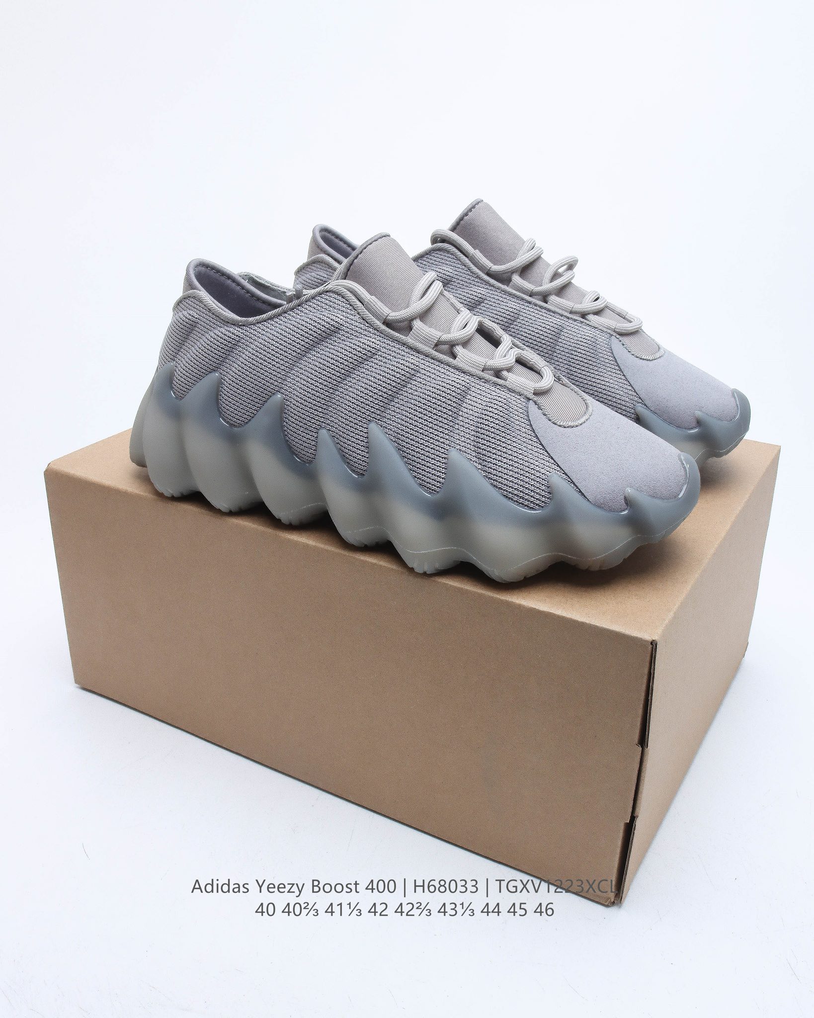 Originals yeezy 400 cloud white casual shoes Size:EU40-EU46