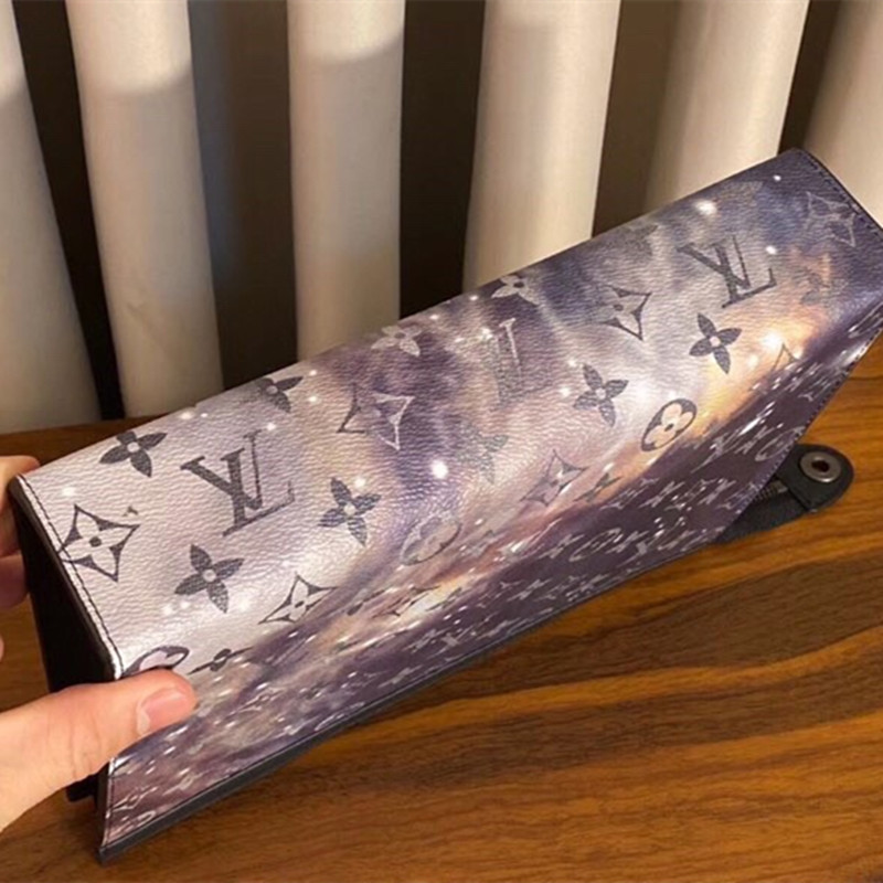 Starry Night Handbag Men's Clutch Bag Size 26*20*6cm