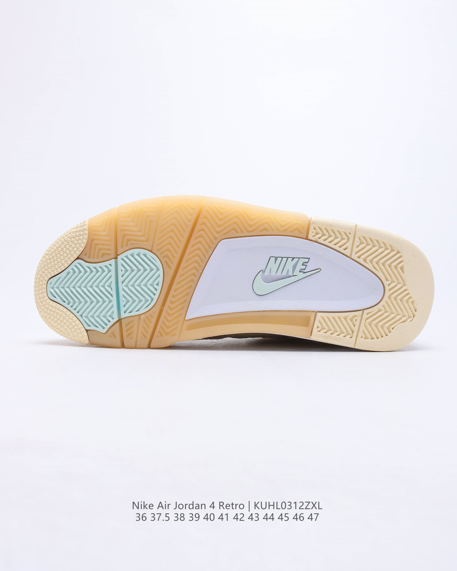 air jordan 4 retro creamsail casual shoes Size:EU36-EU47