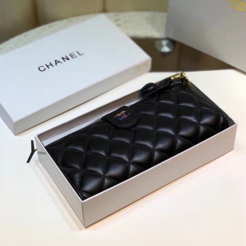 Women's Black Classic Wallet Size 20*10cm