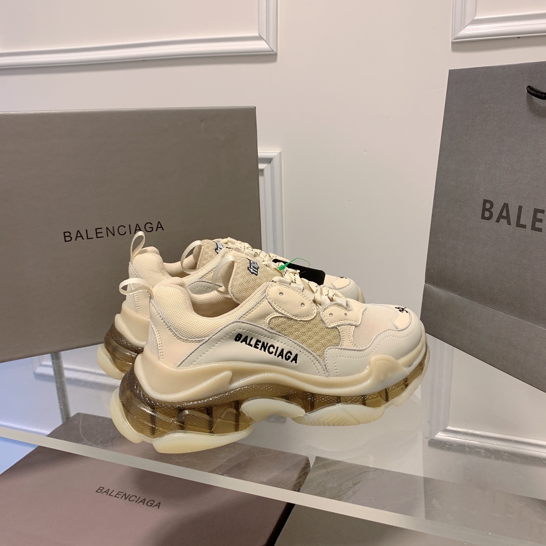 Triple S Clear Sole Women's Shoes Size:EU35-EU42