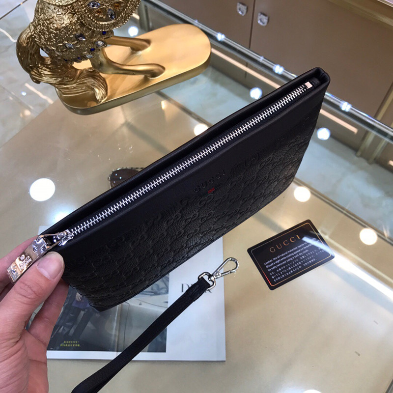 Men's New Handbag Black Simple Fashion Cow Leather Bag Size 28 * 18cm