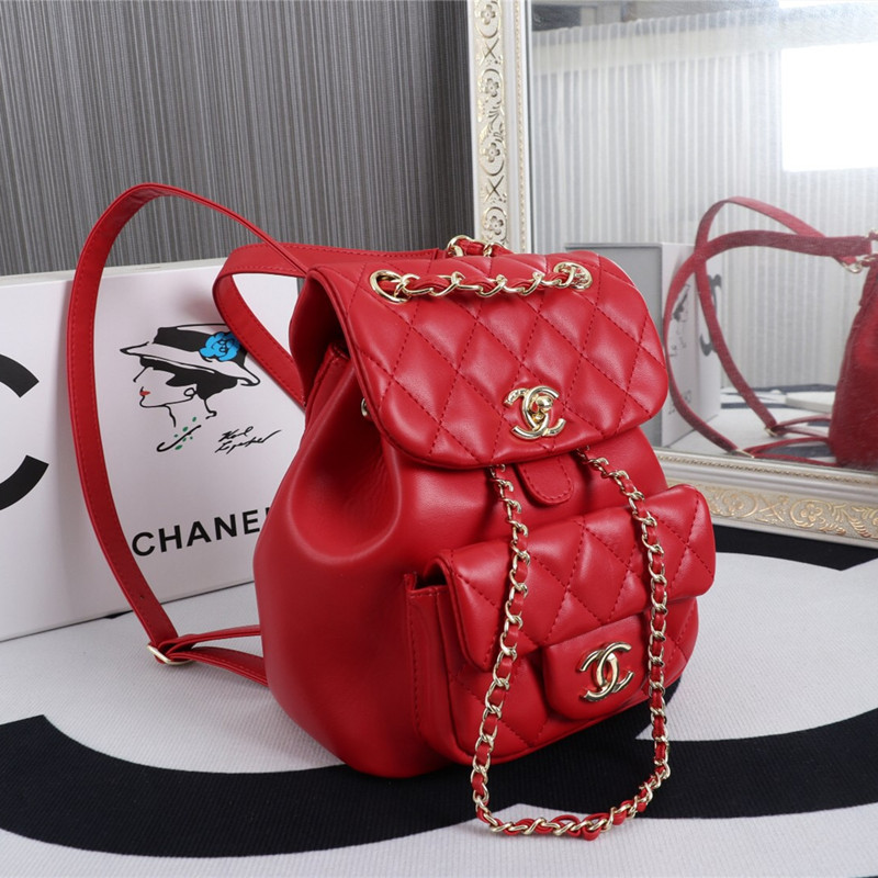 2022 Early Spring New Duma Double Shoulder Cowhide Small Backpack Size 18*18*12 cm