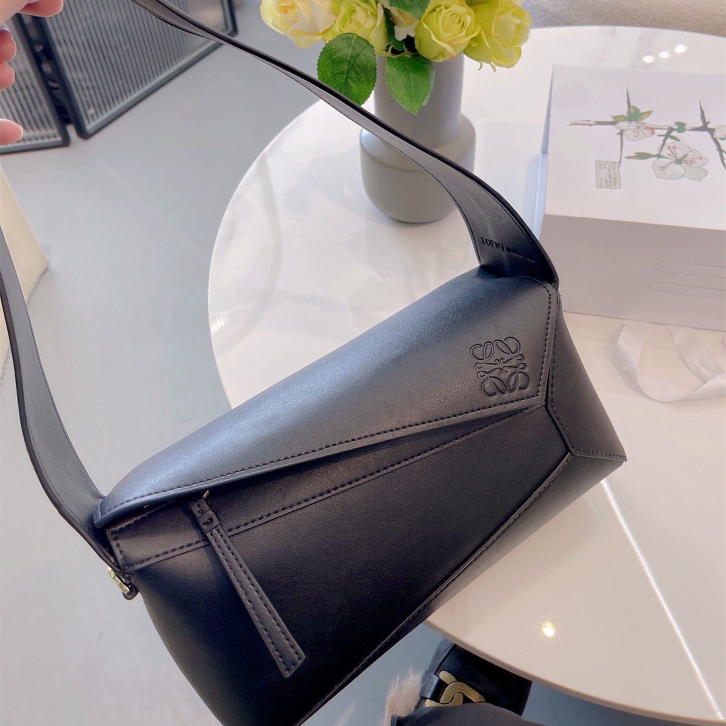 Puzzle Hobo Bag ,Size：29*12CM