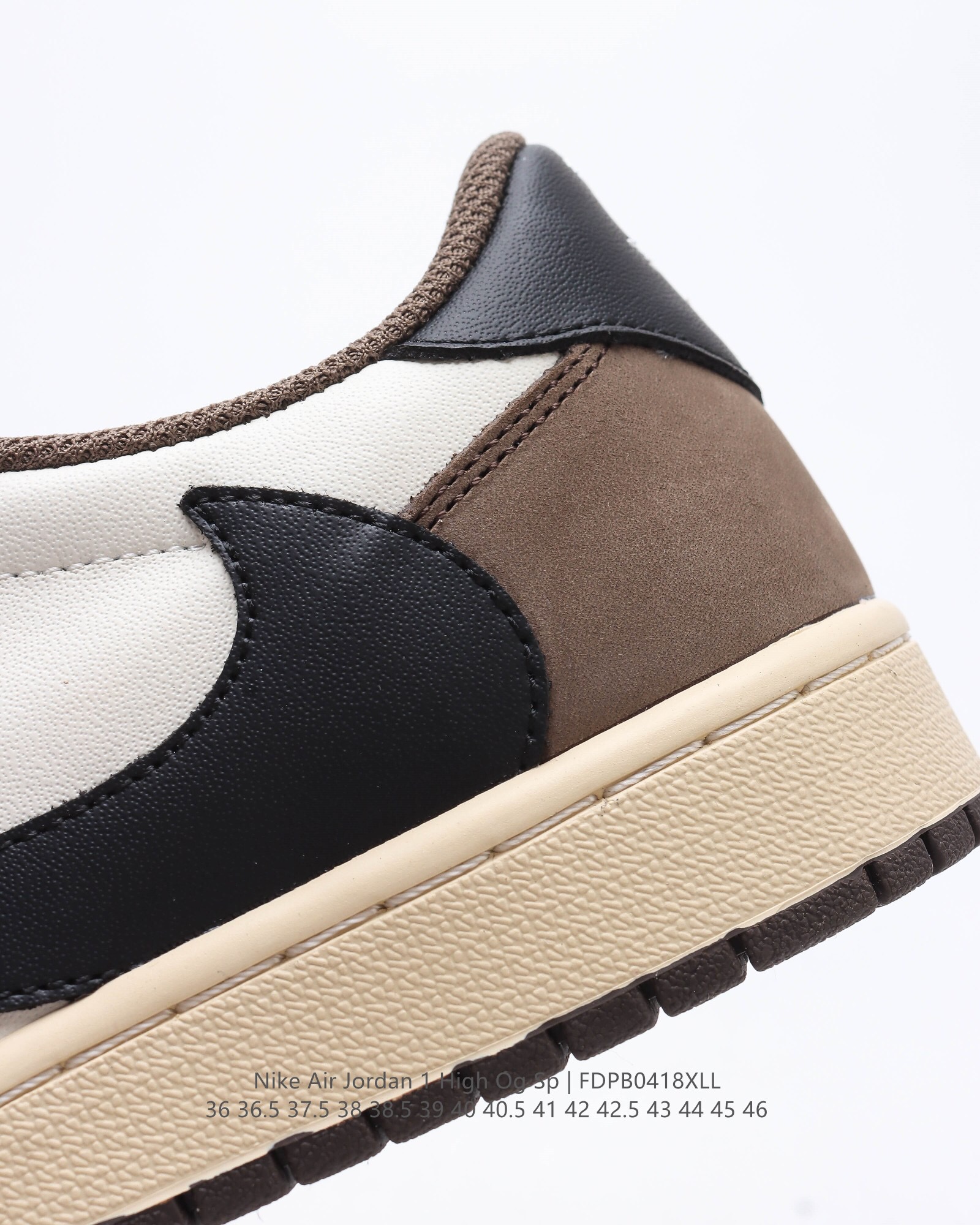 travis scott x air jordan 1 reverse mocha aj1 casual shoes Size:EU36-EU46