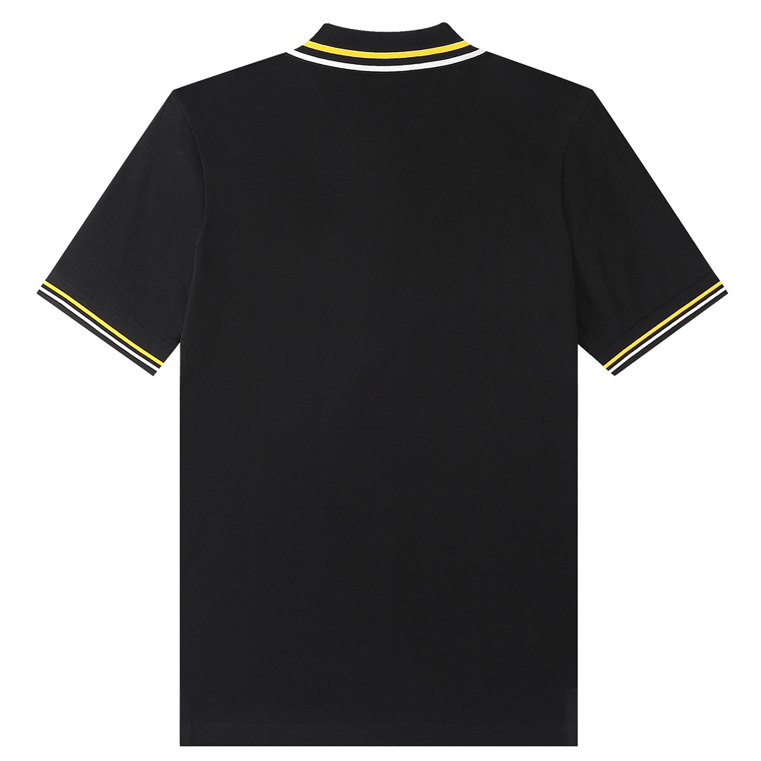 2022ss Men's Polo Black Shirt
