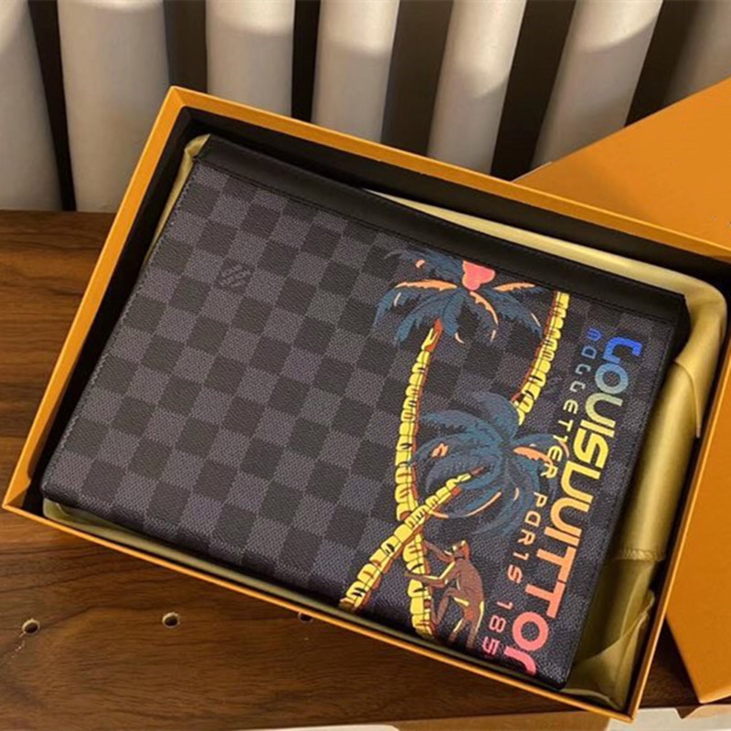 Chette Voyage Men's Handbag Jungle Clutch Bag Size 26*20*6cm