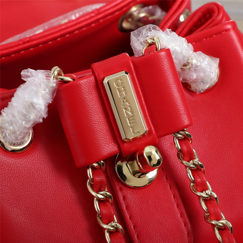 2022 Early Spring New Duma Double Shoulder Cowhide Small Backpack Size 18*18*12 cm