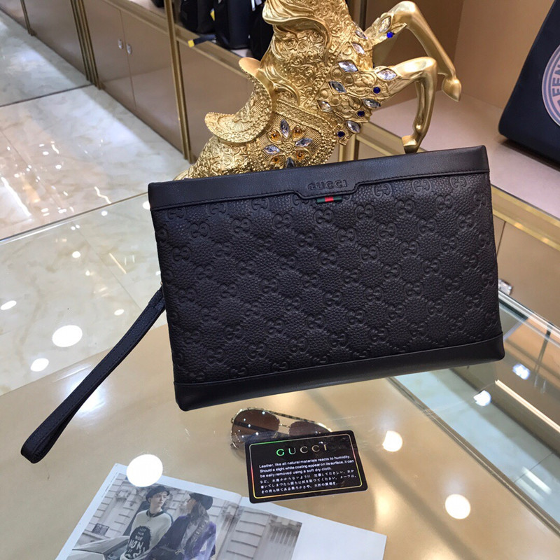 Men's New Handbag Black Simple Fashion Cow Leather Bag Size 28 * 18cm