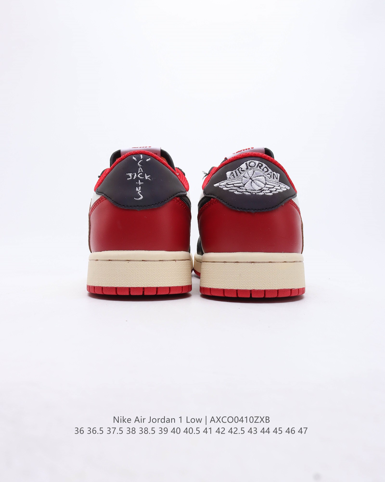 travis scott x air jordan aj1 low qxsport casual shoes Size：EU36-EU47