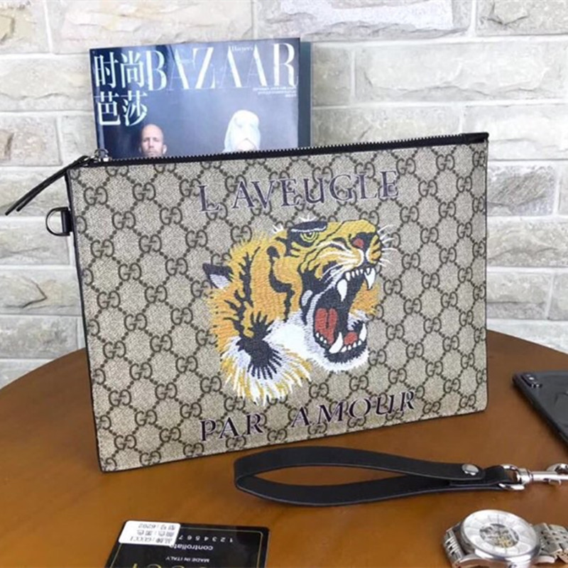 Laveugle Ramour Bag Tiger Wallet Men's Wallet Handbag Size 29*20*1.5 cm