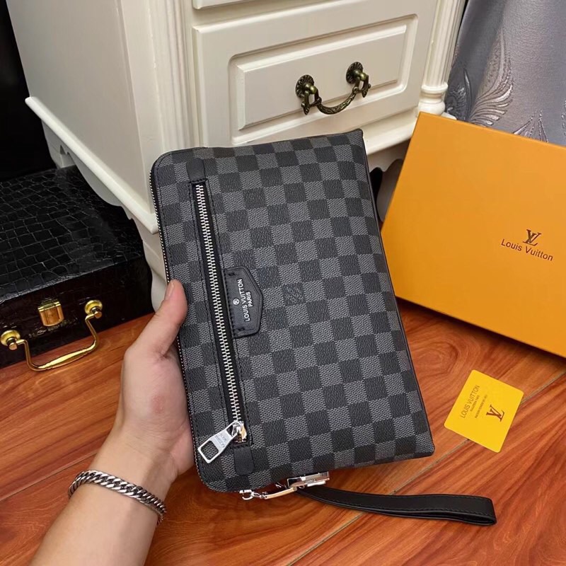 Men's Wallet Handbag Combination Lock Clutch Bag Size 28*18*3 cm