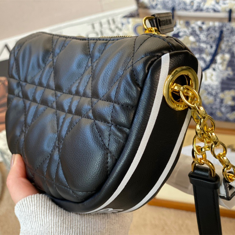 Vibe HOBO Bags Black Handbag ,Size:23*14cm