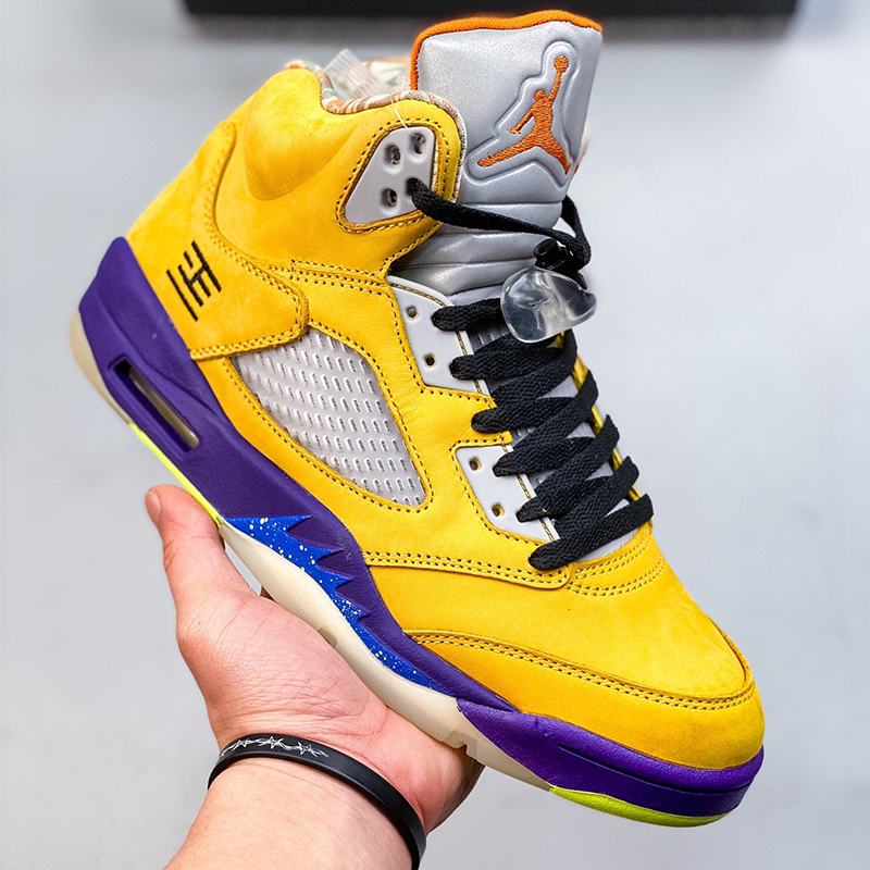 air jordan 5 retro se “apple green” casual shoes Size：EU36-EU47